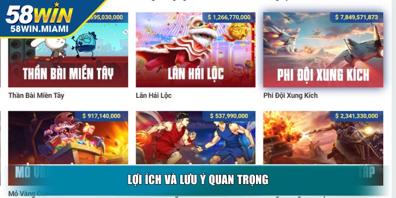 Lợi ích và lưu ý quan trọng